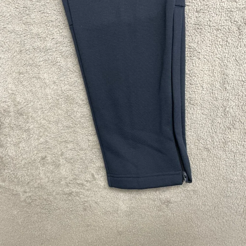 NEW Adidas Men's L Navy Tapered Sweatpants FL Taper Pant Style Elastic Waistband